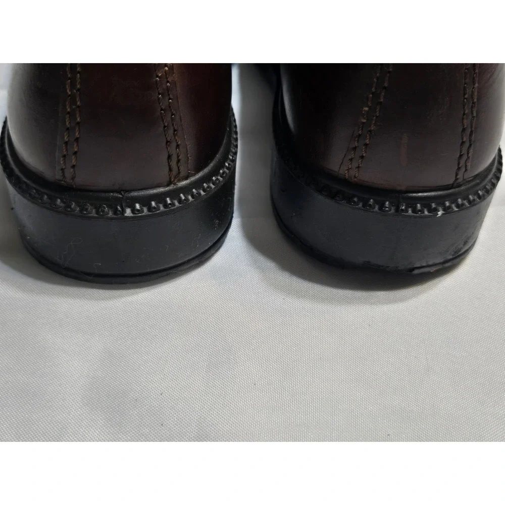 ECCO Boys Brown Leather Slip On Loafers Size EUR 30/ US 12 Slip Resist Preppy